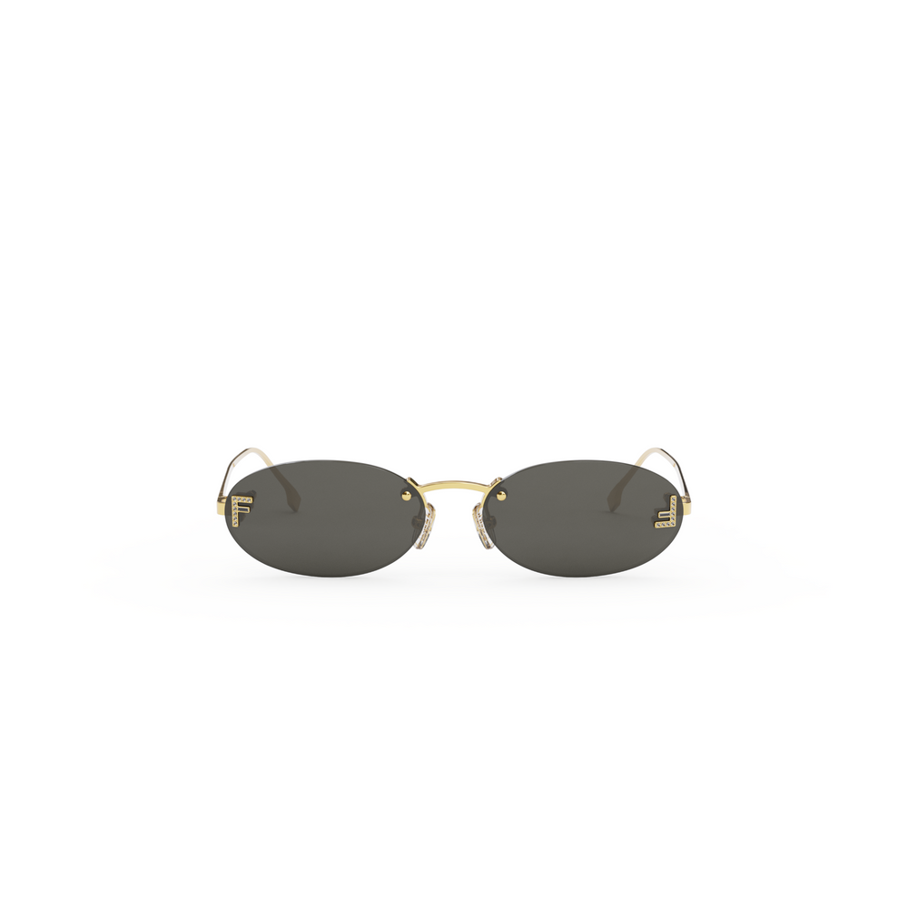 FENDI Fendi First Crystal FE4075US Lunettes De Soleil Femme Doré