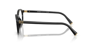 Miu Miu 0mu 02wv Women Black Pantos Eyeglasses