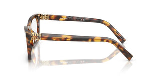 Miu Miu 0mu 04wv Women Havana Squared Eyeglasses