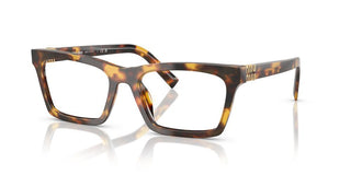Miu Miu 0mu 04wv Women Havana Squared Eyeglasses