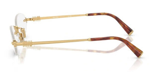 Miu Miu 0mu 53wv Women Gold Oval Eyeglasses