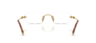 Miu Miu 0mu 53wv Women Gold Oval Eyeglasses