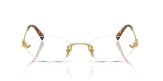 Miu Miu 0mu 53wv Women Gold Oval Eyeglasses