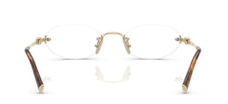 Miu Miu 0mu 53wv Women Gold Oval Eyeglasses
