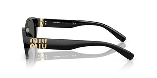 Miu Miu 0mu A03s Women Black Oval Sunglasses
