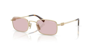 Miu Miu 0MU A53S women Gold Rectangle Sunglasses