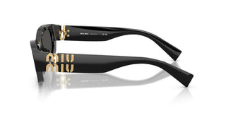 Miu Miu 0MU B04S women Black Rectangle Sunglasses