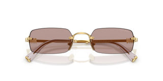 Miu Miu 0mu B50s Women Gold Rectangle Sunglasses