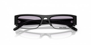 Miu Miu 0MU B07S women Black Squared Sunglasses