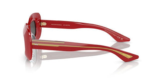Oliver Peoples 1966c Ov 5548su Women Red Rectangle Sunglasses