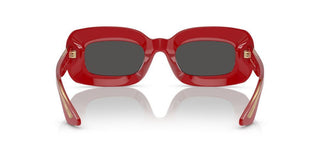 Oliver Peoples 1966c Ov 5548su Women Red Rectangle Sunglasses