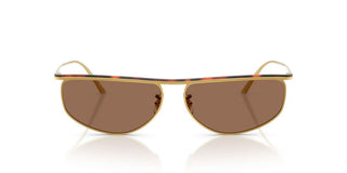 Oliver Peoples 1986c Ov 1367s Women Gold Geometric Sunglasses