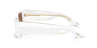 Oliver Peoples 1995c Ov 5583su Women White Rectangle Sunglasses