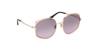 Tom Ford ABBEY-02 FT 1349 women Rose gold Butterfly Sunglasses