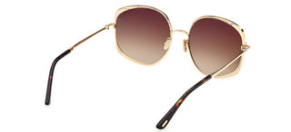 Tom Ford ABBEY-02 FT 1349 women Gold Butterfly Sunglasses