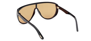 Tom Ford Achilles Ft1182 Unisex Black Shield Sunglasses