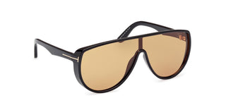 Tom Ford Achilles Ft1182 Unisex Black Shield Sunglasses
