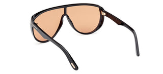 Tom Ford Achilles Ft1182 Unisex Black Shield Sunglasses