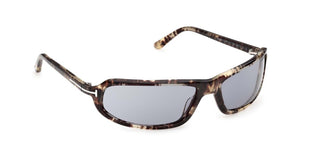 Tom Ford Addison-02 Ft 1400 Unisex Havana Rectangle Sunglasses