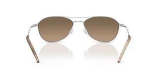 Oliver Peoples Aero Ii Ov 1358s Unisex Silver Pilot Sunglasses
