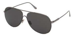 Tom Ford ALEC FT 0824 unisex Ruthenium Pilot Sunglasses