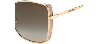 Jimmy Choo ALEXIS/S women Rose gold Butterfly Sunglasses