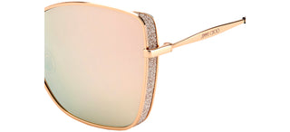 Jimmy Choo ALEXIS/S women Rose gold Butterfly Sunglasses