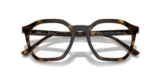 Ray-ban Alice Rx 7238 Unisex Havana Geometric Eyeglasses