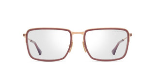 Dita Alluvian Opt Unisex Rose Gold Squared Eyeglasses