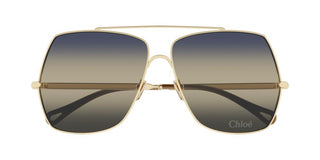Chloé Aly Ch0278s Women Gold Oversize Sunglasses