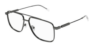 Alexander McQueen AM0480O unisex Black Squared Eyeglasses