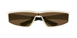 Alexander Mcqueen Am0491s Unisex Gold Geometric Sunglasses