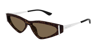 Alexander Mcqueen Am0493s Women Havana Geometric Sunglasses