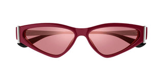 Alexander Mcqueen Am0493s Women Red Geometric Sunglasses