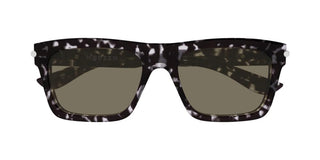 Alexander Mcqueen Am0495s Men Havana Squared Sunglasses