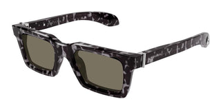 Alexander Mcqueen Am0506s Men Havana Squared Sunglasses