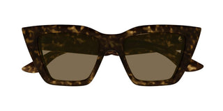 Alexander Mcqueen Am0507s Women Havana Cat Eye Sunglasses