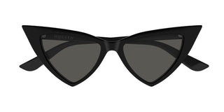 Alexander Mcqueen Am0518s Women Black Cat Eye Sunglasses