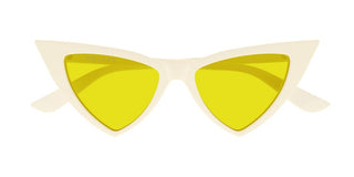 Alexander McQueen AM0518S women White Cat Eye Sunglasses