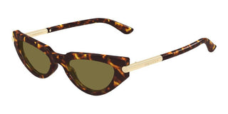 Alexander Mcqueen Am0520s Women Havana Cat Eye Sunglasses