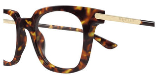 Alexander McQueen AM0521O unisex Havana Squared Eyeglasses