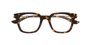 Alexander McQueen AM0521O unisex Havana Squared Eyeglasses