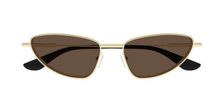 Alexander McQueen AM0522S women Gold Cat Eye Sunglasses