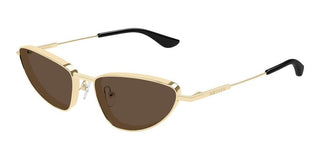 Alexander McQueen AM0522S women Gold Cat Eye Sunglasses