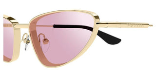 Alexander McQueen AM0522S women Gold Cat Eye Sunglasses