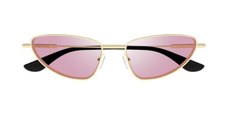 Alexander McQueen AM0522S women Gold Cat Eye Sunglasses