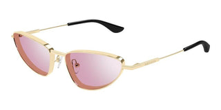Alexander McQueen AM0522S women Gold Cat Eye Sunglasses