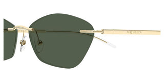 Alexander McQueen AM0525S unisex Gold Geometric Sunglasses