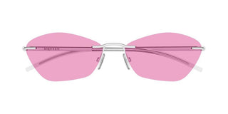 Alexander Mcqueen Am0525s Unisex Silver Geometric Sunglasses