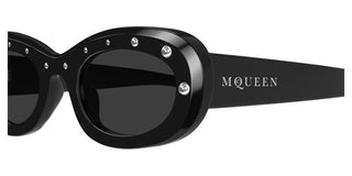 Alexander McQueen AM0527S women Black Round Sunglasses